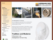 Tablet Screenshot of hermann-sieg.de